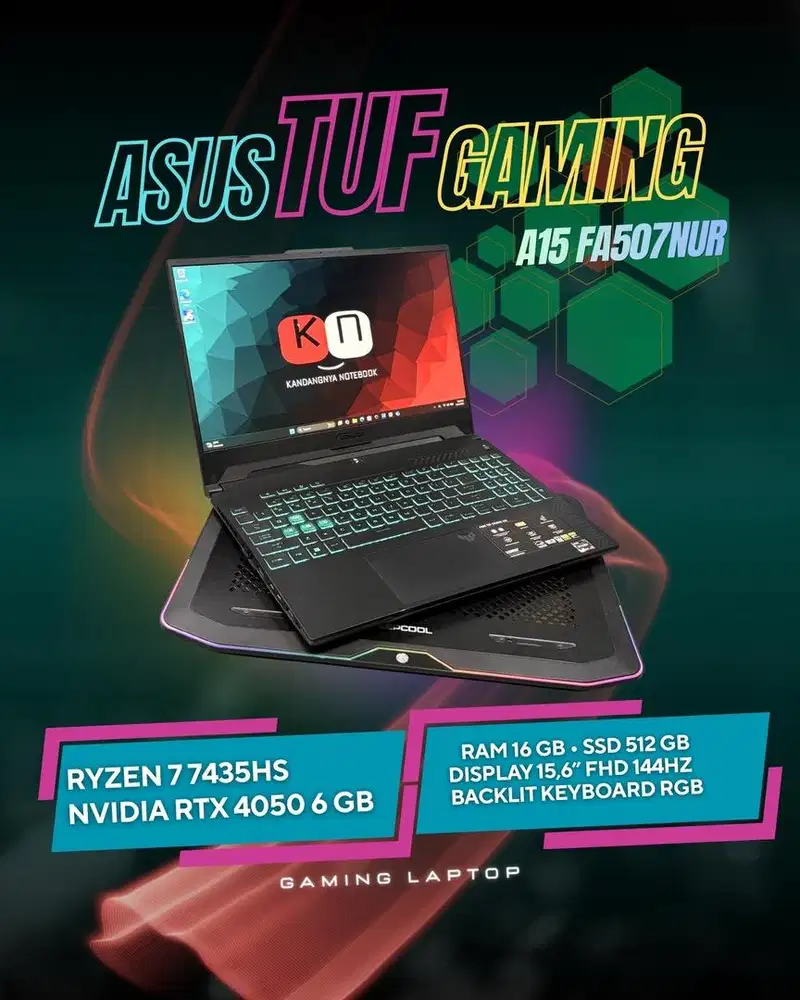 Asus Tuf A15 FA507NUR Ryzen 7 7435HS RTX 4050 6Gb