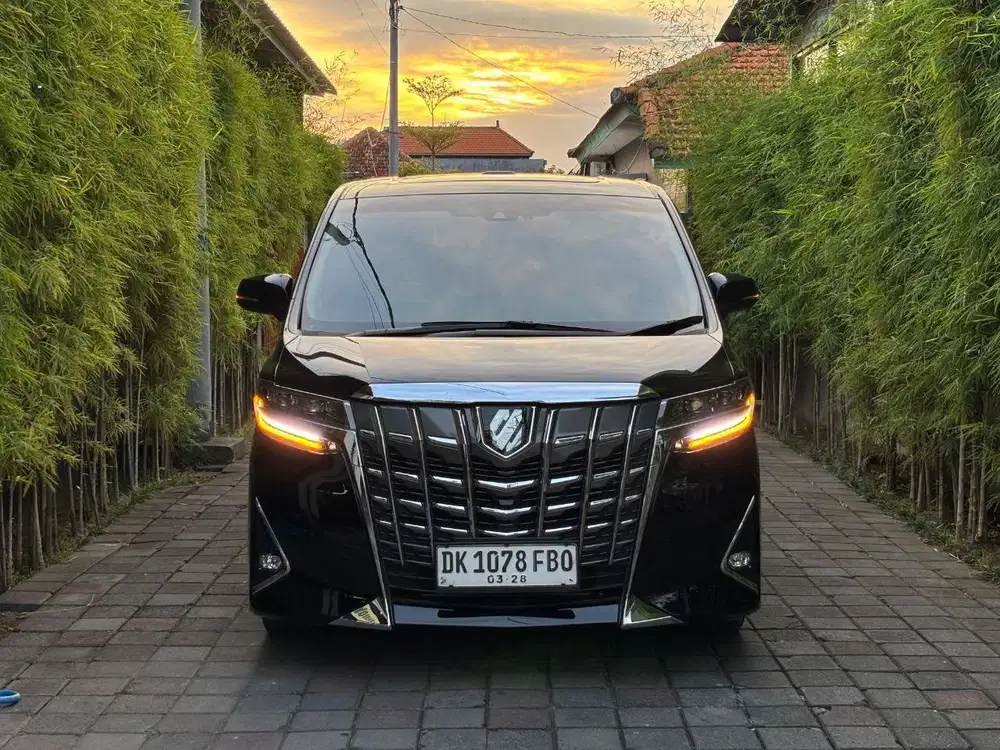 PLAT DK ASLI! TOYOTA ALPHARD 2.5 G ATPM 2023 Hitam
