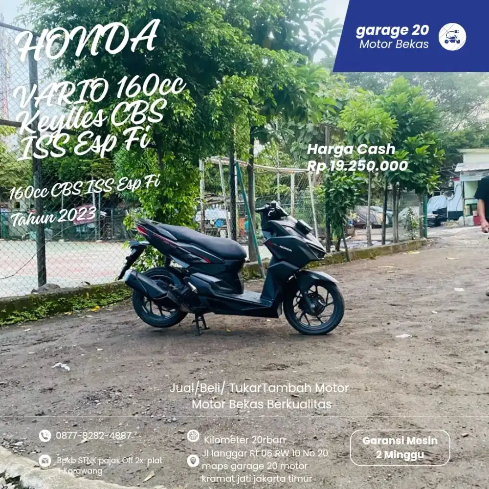 Honda Vario 160cc cbs iss keylles non abs Tahun 2023