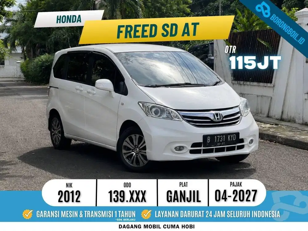 Honda Freed SD AT 2012 Putih