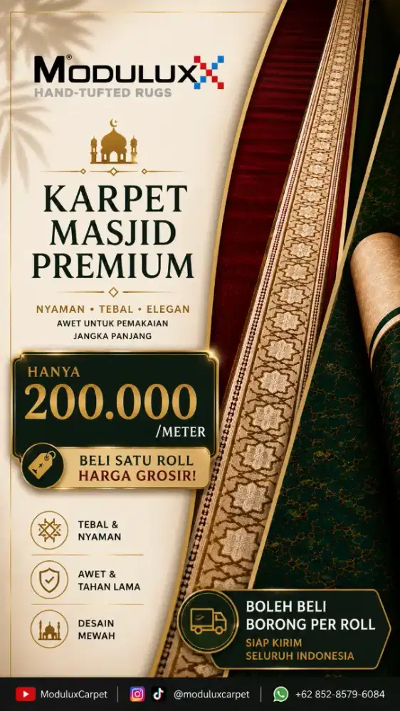 Karpet Roll Sajadah Masjid dan Musholla