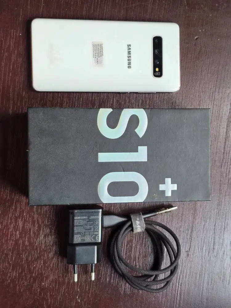 Samsung Galaxy S10+ White (S10 Plus) Original Resmi SEIN - Fullset 90%