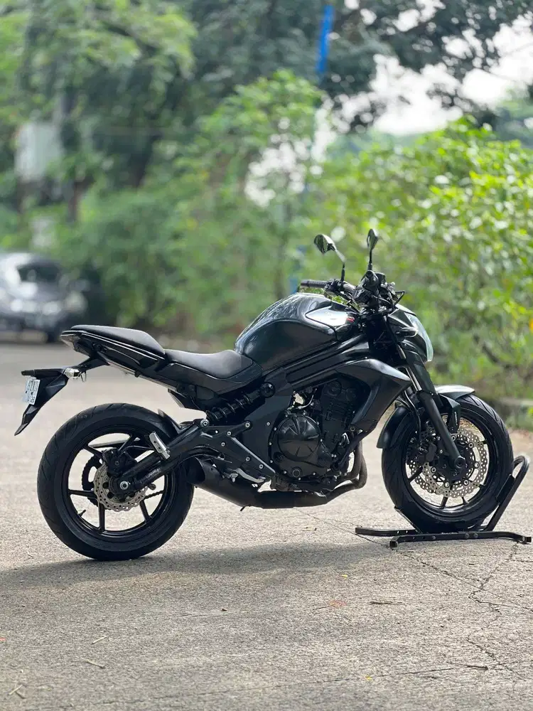 KM 5K AJA! KAWASAKI ER6N 650 ABS 2013 HITAM PAJAK PANJANG SIAP NGEBUT