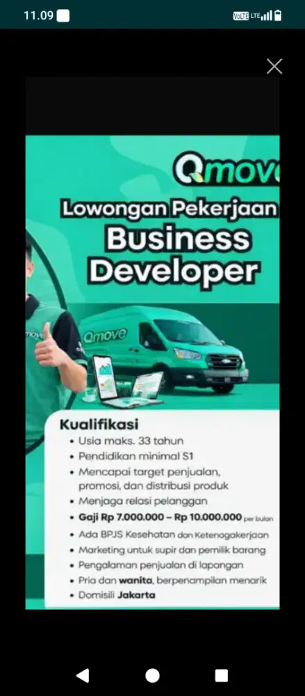 Butuh cepat, lowongan kerja Business Development