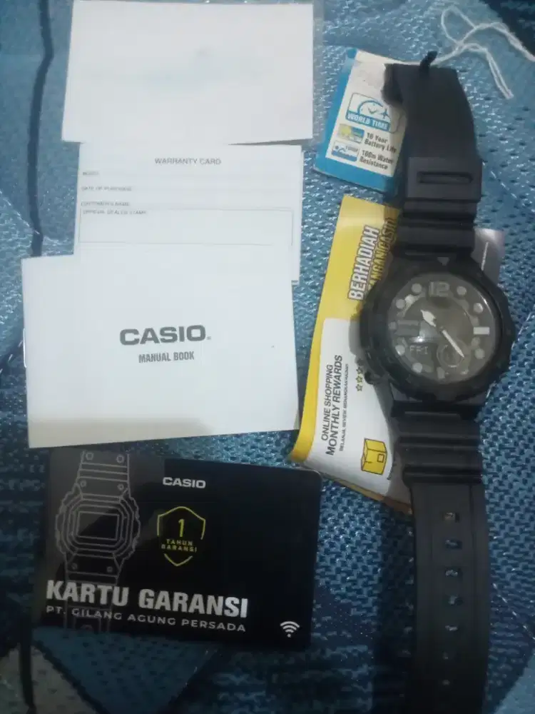 Jam tangan Casio aeq 100w