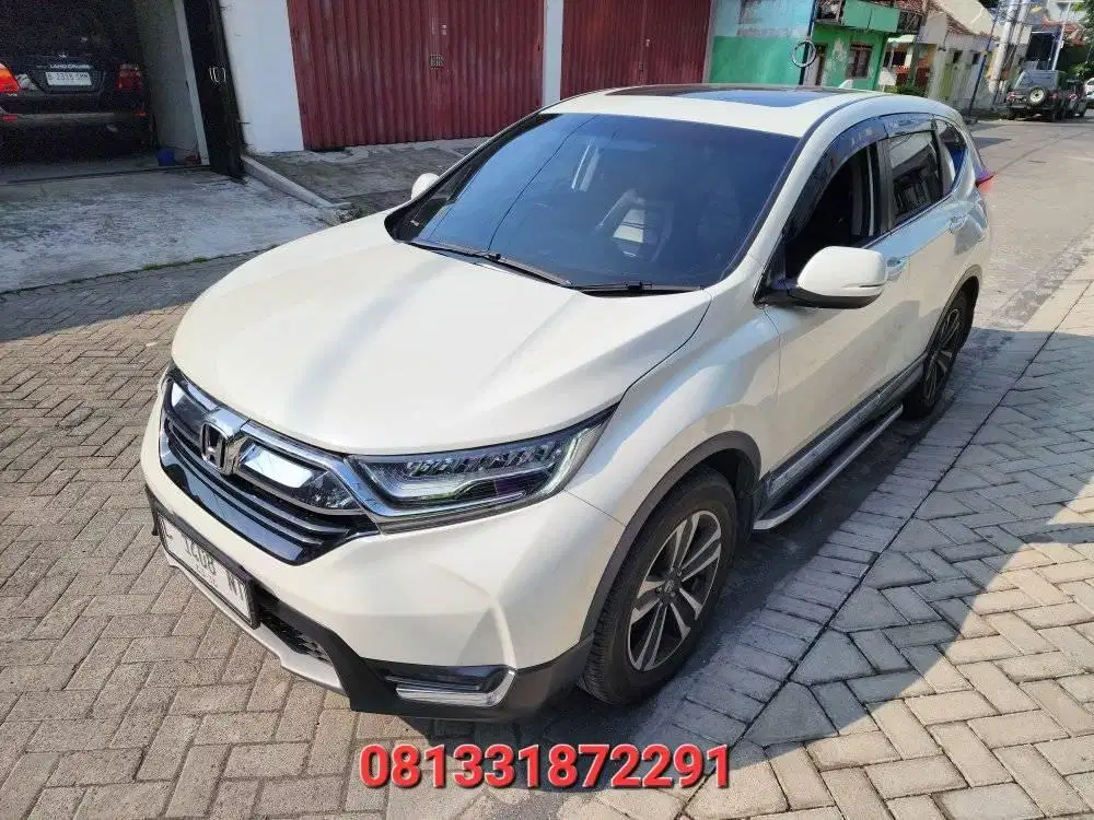 HONDA NEW CRV 1.5 TURBO PRESTIGE 2018 PUTIH KILOMTER 24 RIBU SURABAYA
