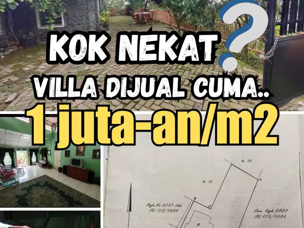 JUAL VILLA MURAH 1 Jutaan Tretes Prigen Pasuruan Gunung Arjuno