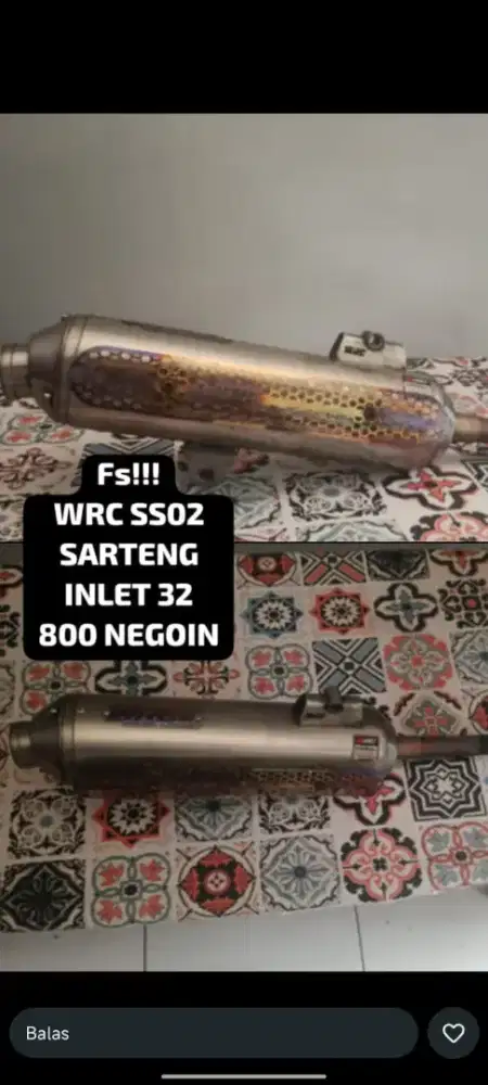 Knalpot WRC titanium