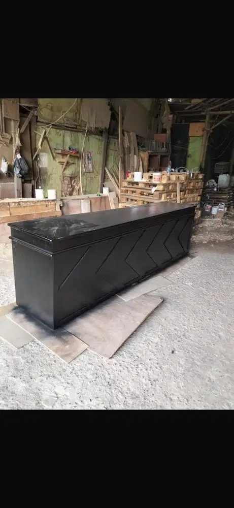 JUAL MEJA BEKAS BARISTA KAYU JATI