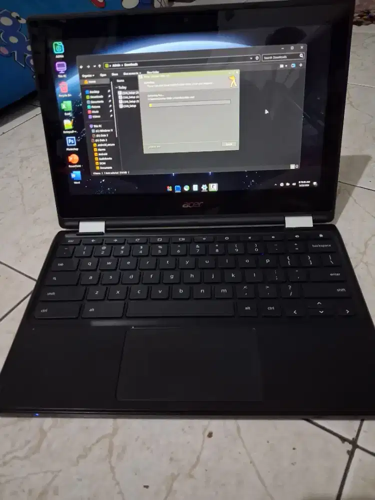 Acer spin chrome Windows 11 Layar sentuh Siap pakai