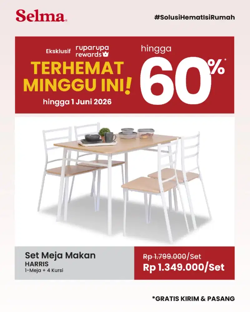 Set Meja Makan Harris