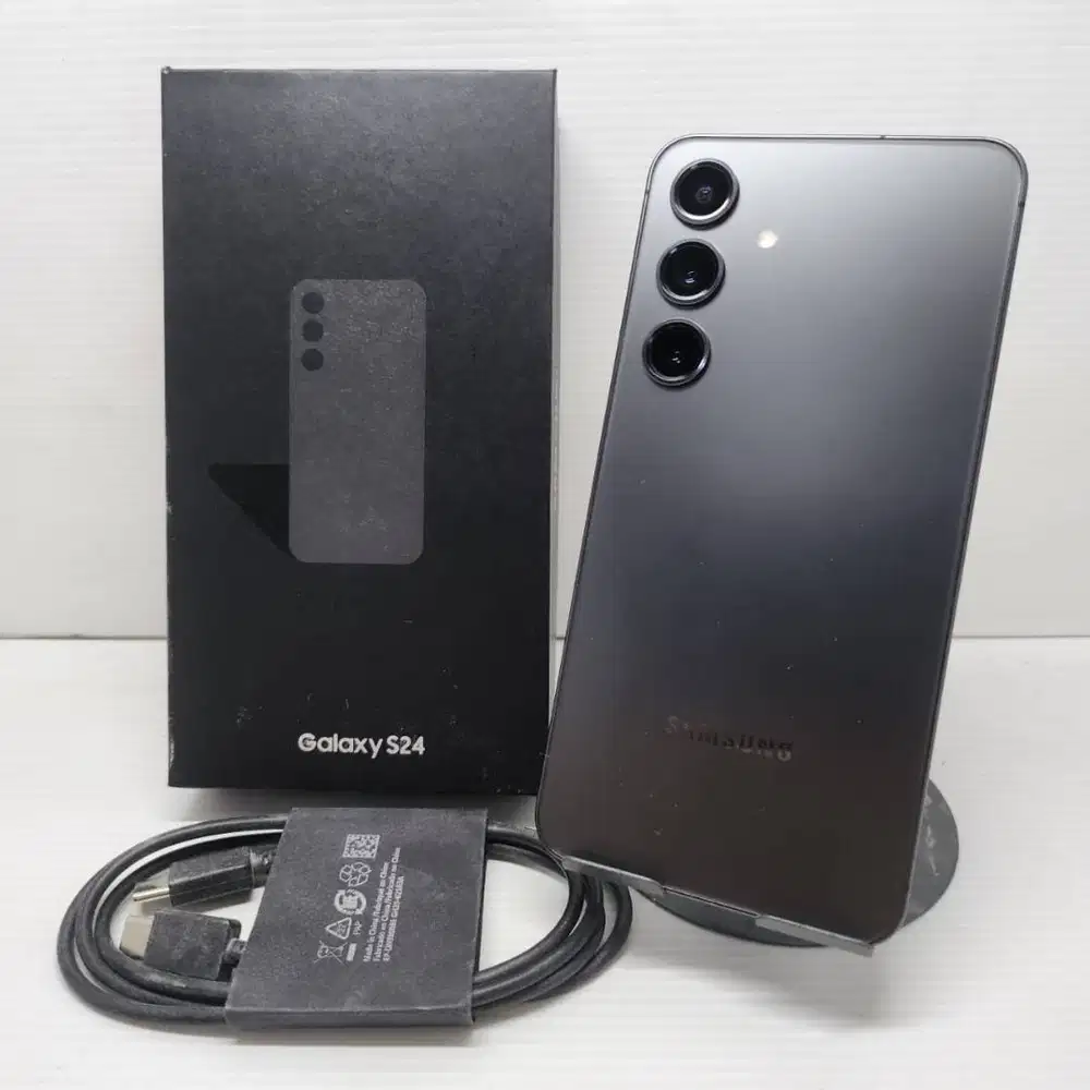 RARE 512GB  SAMSUNG GALAXY S24 5G 8/512 ONYX BLACK FULLSET  EX SEIN NO