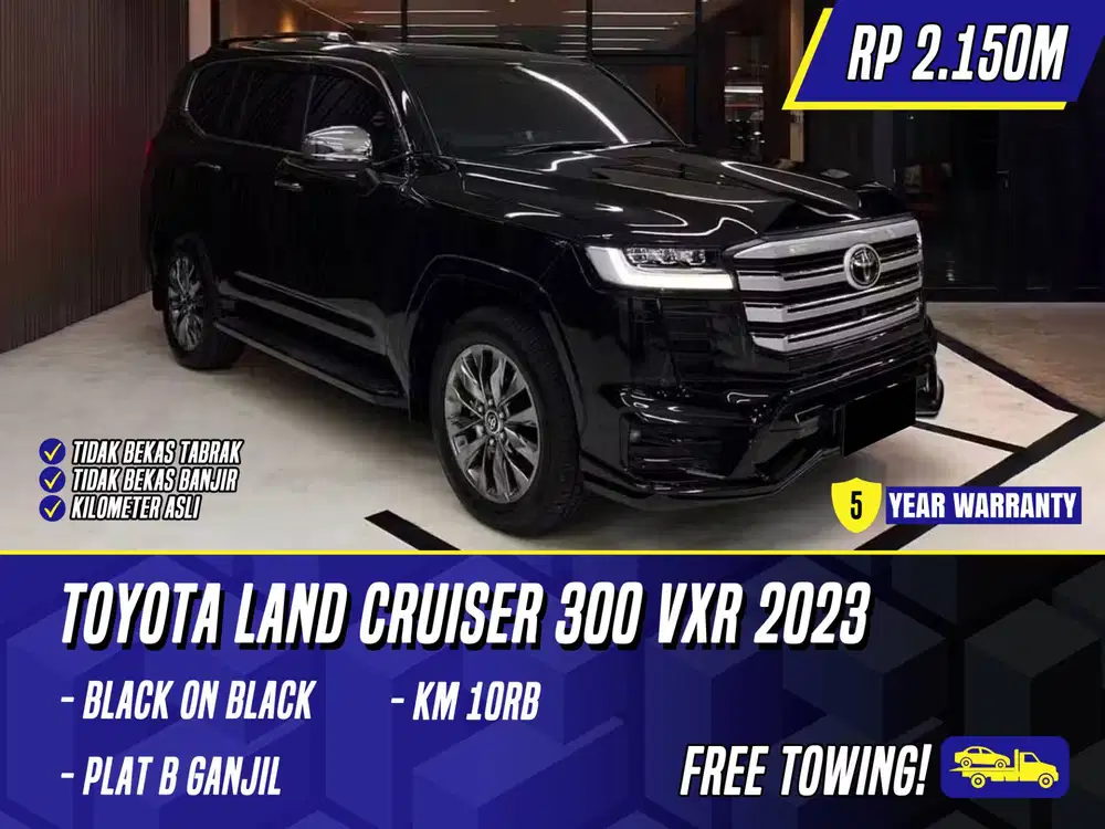 Toyota Land Cruiser 300 VXR 2023 Black Hitam LC LC300 300VXR VX-R
