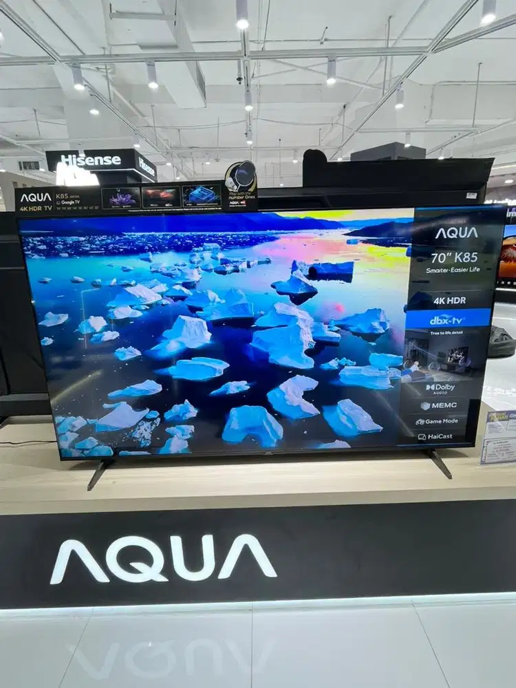 AQUA 4K GOOGLE TV 70 INCH, BISA CICILAN 0%