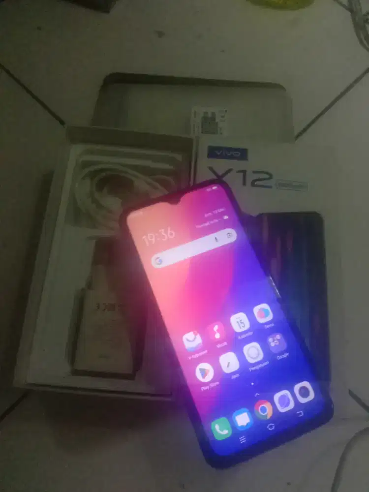 Vivo y12 fullset ram 3/32 mulus siap pake