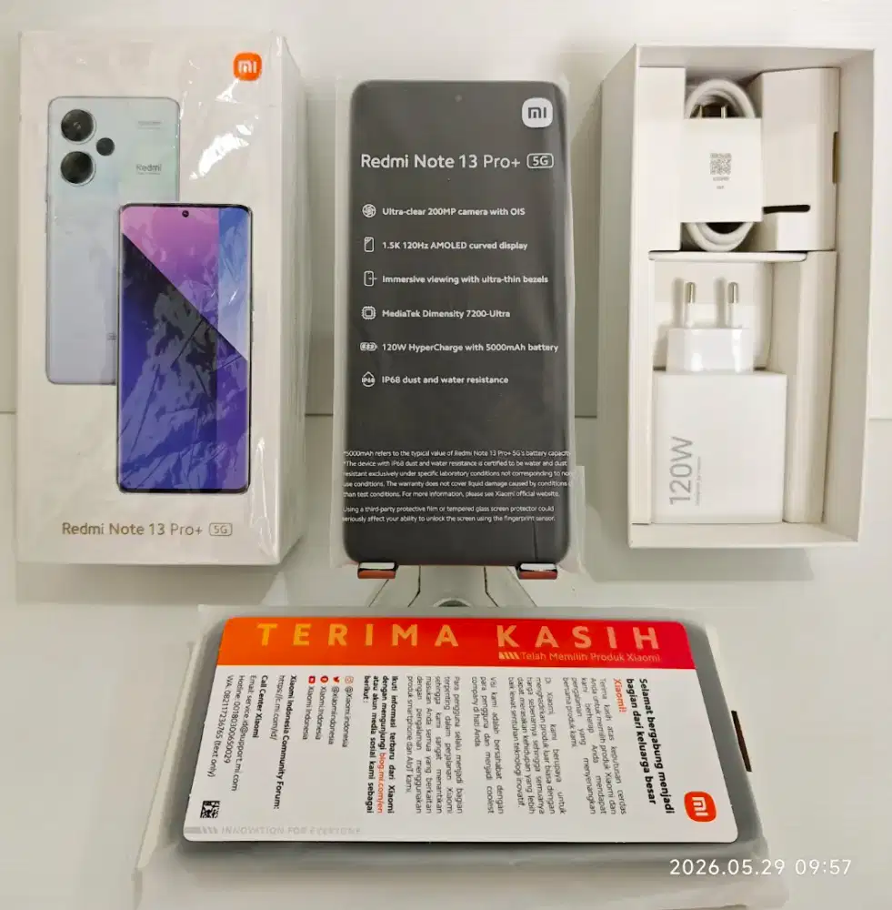 Xiaomi Redmi Note 13 Pro+ 5G 12/512 Gb Garansi On 31 Juli 27 bs TT/BT