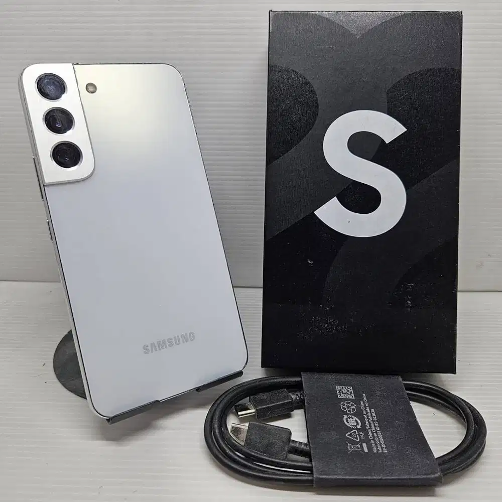 LIKE NEW SAMSUNG GALAXY S22 WHITE 8/128 NO MINUS FULLSET GRESS