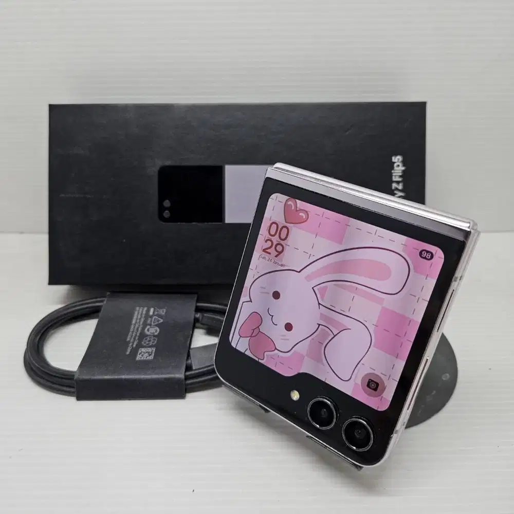 TERMURAH! SAMSUNG GALAXY Z FLIP 5 5G 8/256 LAVENDER FULLSET NO MINUS B