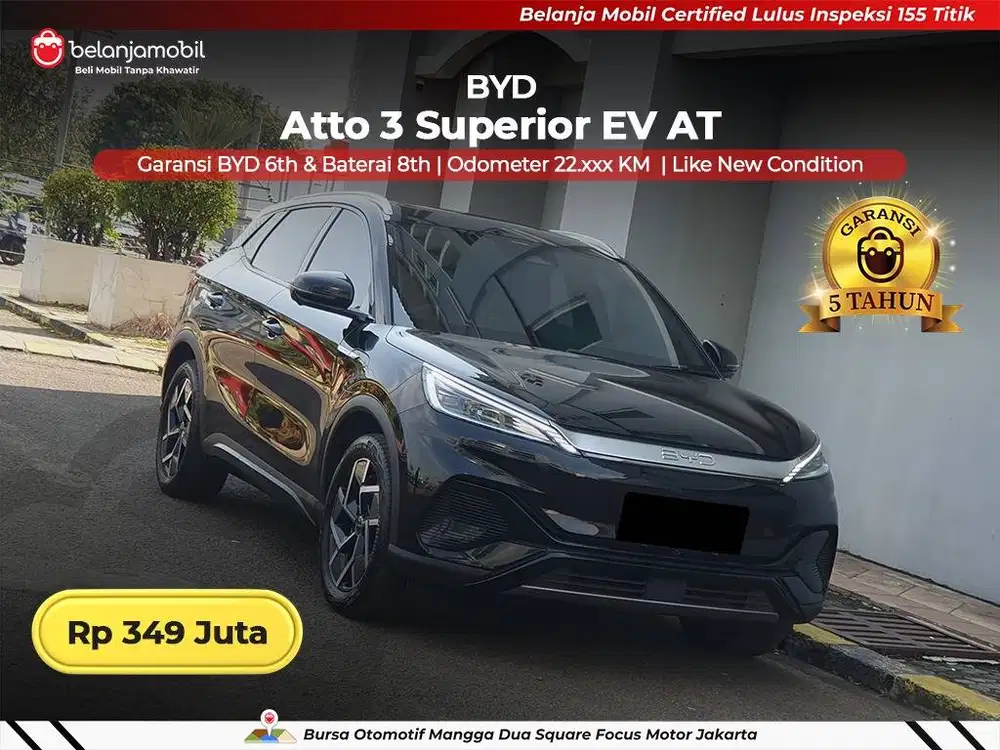 [ BERGARANSI ] BYD Atto 3 Atto3 Superior EV AT 2024/2025