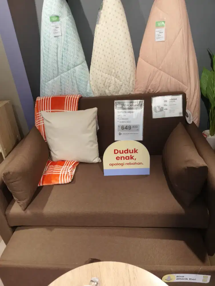LAGUNA SOFA BED FABRIC - COKLAT