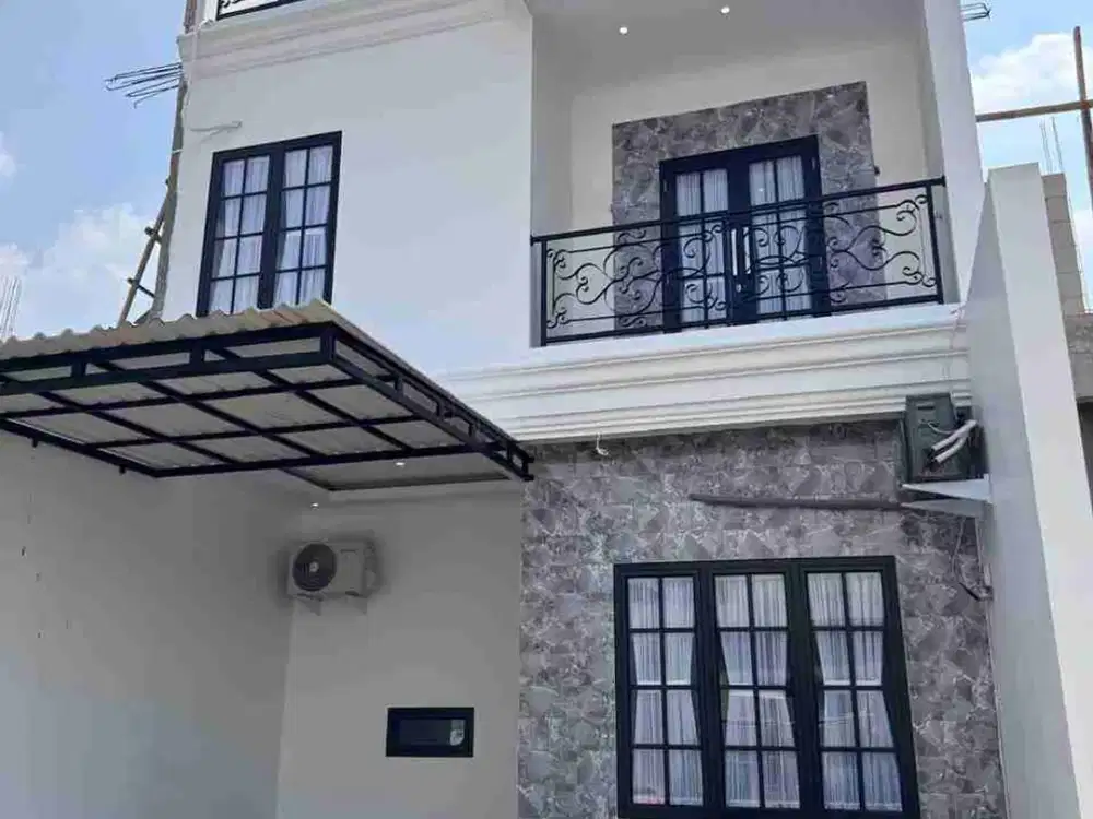 Jual Rumah Dua Lantai Rooftop Di Cimanggis Depok Dekat Stasiun LRT Harjamukti