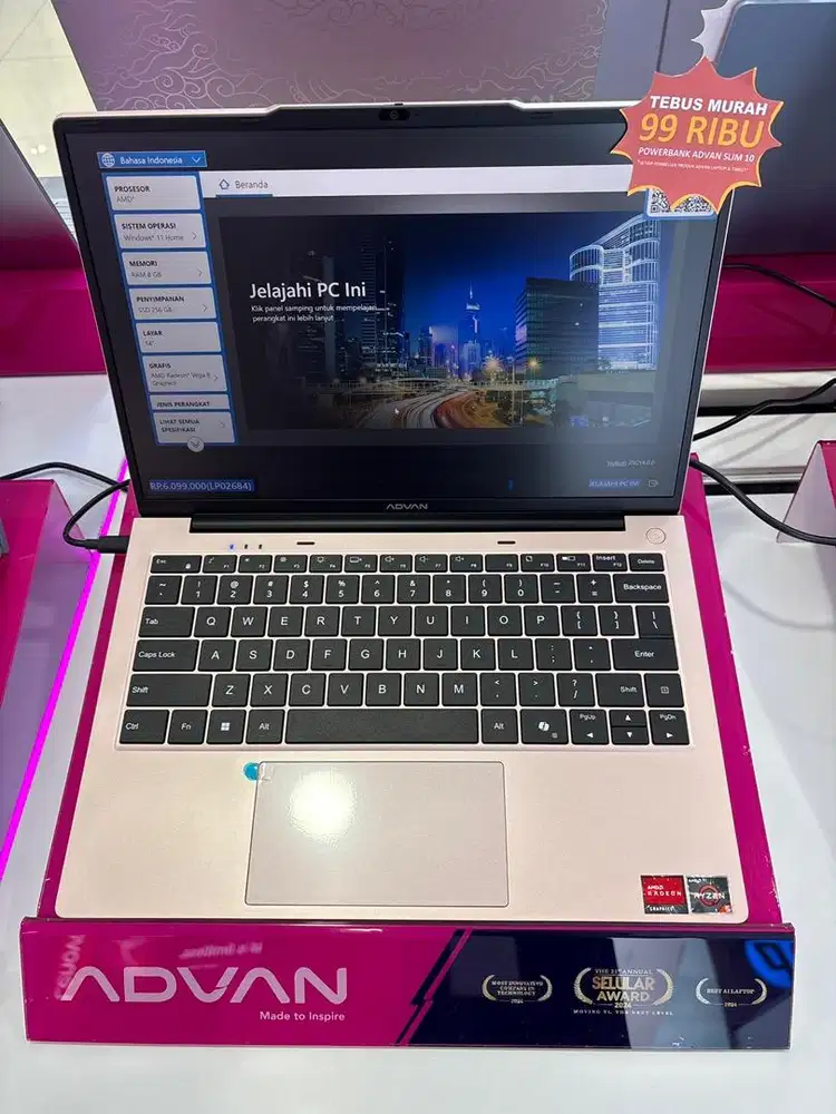 Kredit laptop advan ryzen 5.