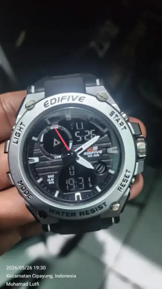 Jam tangan edifive model casio gress 99%