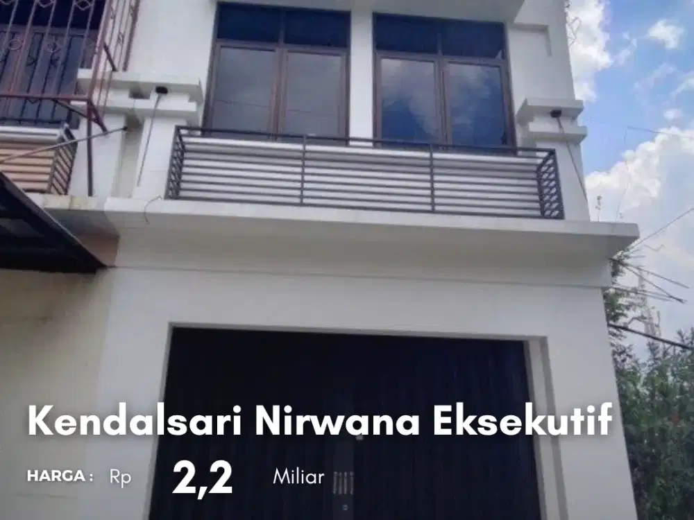 Ruko Kendalsari Nirwana Eksekutif   Dekat Superindo Supermarket Seberang Alfamart Bonus Pompa air Sanyo