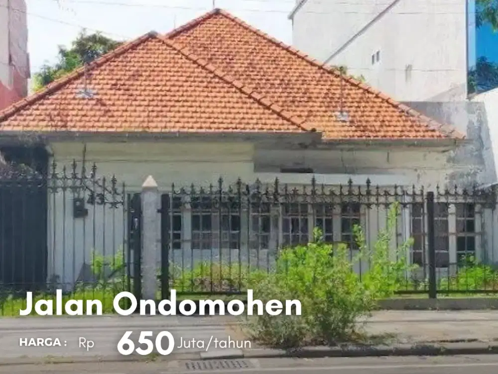 Rumah Pusat Kota Jl Ondomohen Cocok untuk usaha