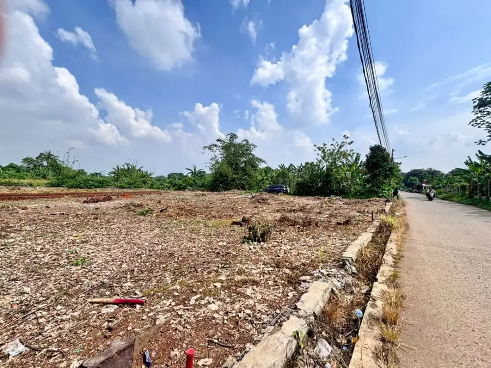 Tanah Kavling Tepi Jalan, Dekat HIERA BSD, Mulai 160 Jt-an Saja