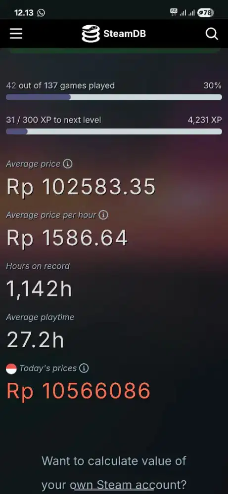 Akun Steam 100 game lebih