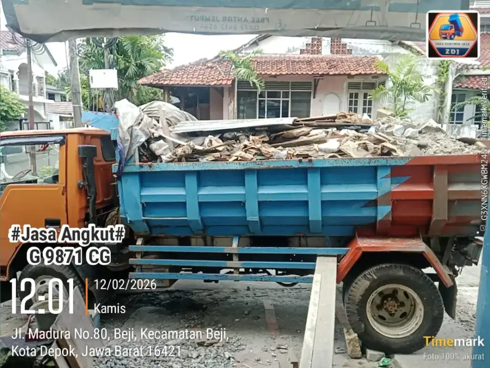 Jasa buang puing,sampah dan urugan