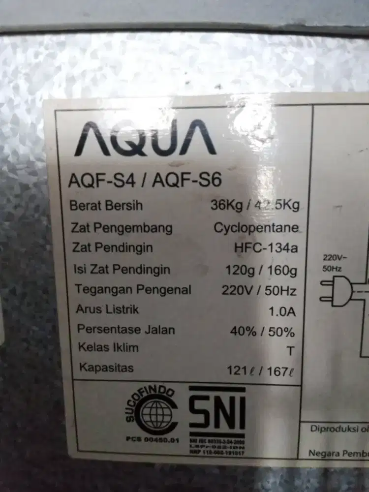 Freezer AQUA AQF-S4 121 L