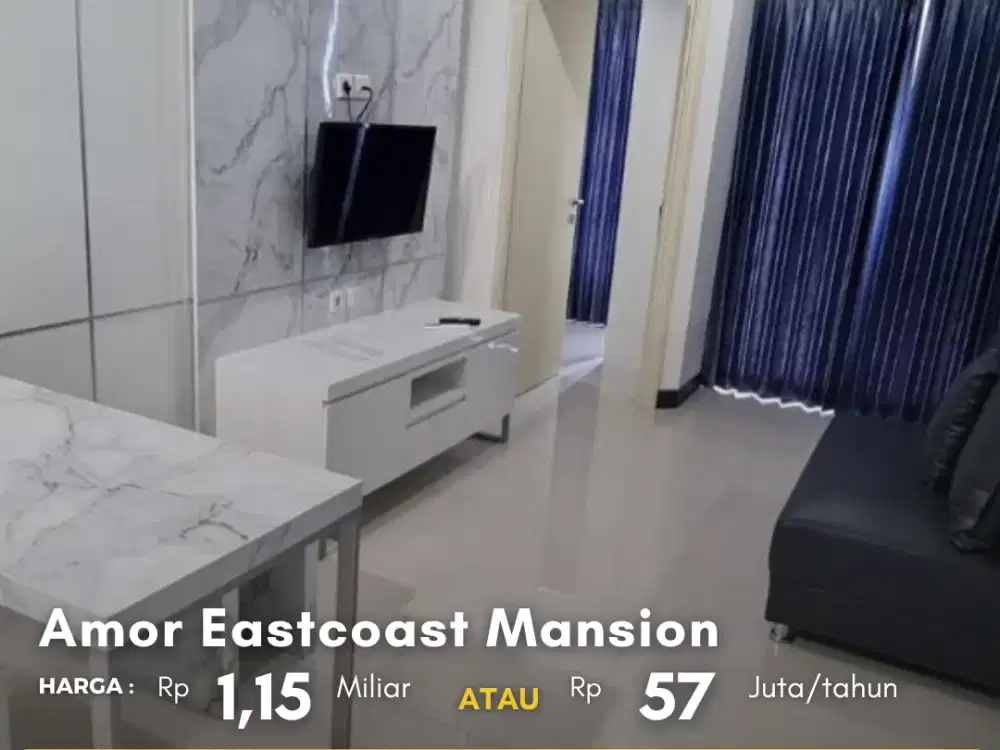 Apartemen Amor lantai 33 Eastcoast Mansion Pakuwon City Mall Fully Furnished