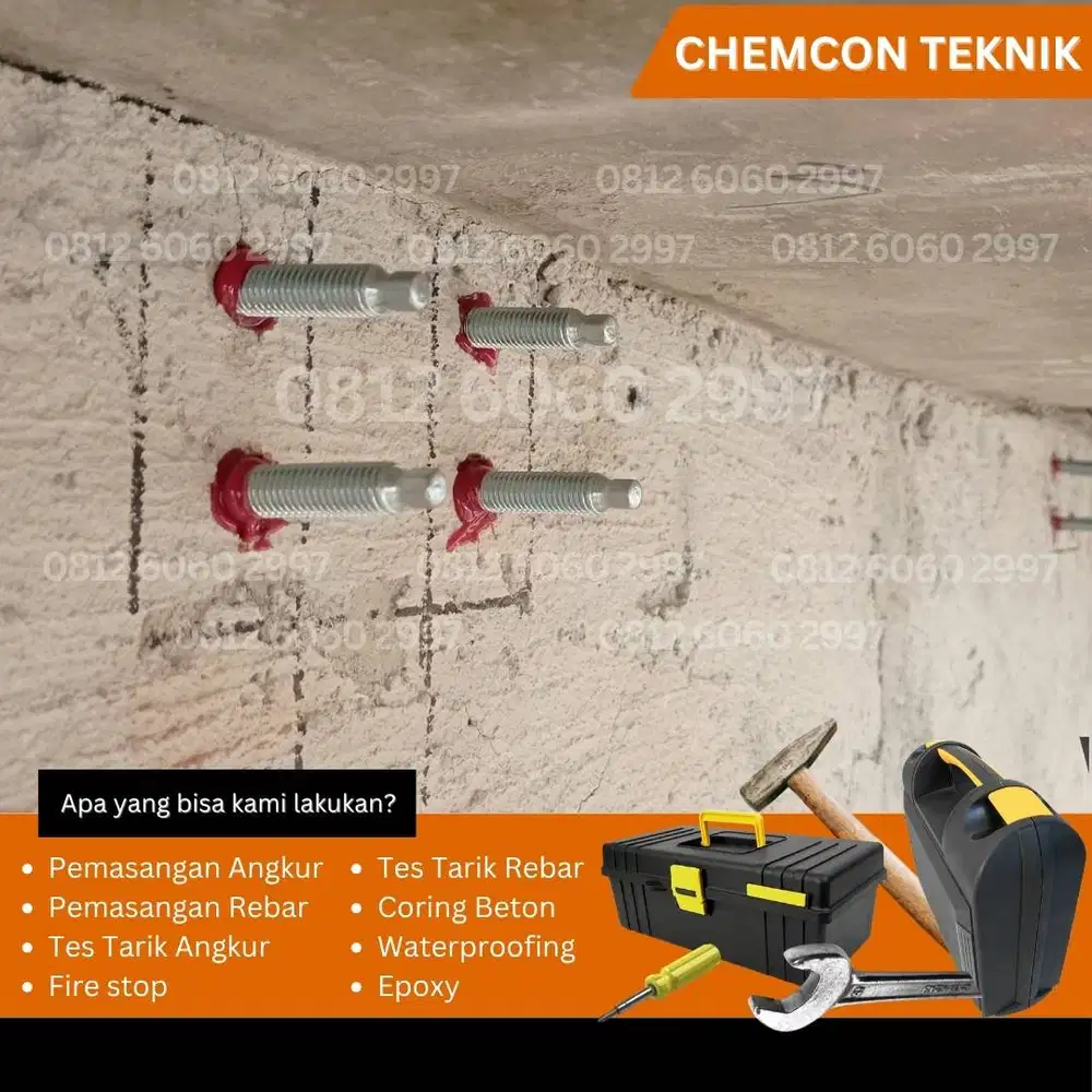 Spesialis Pemasangan Angkur Chemical M16