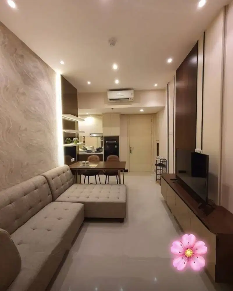 SEWA APARTEMEN BENSON 2BR FULL INTERIOR MODERN LANTAI TINGGI