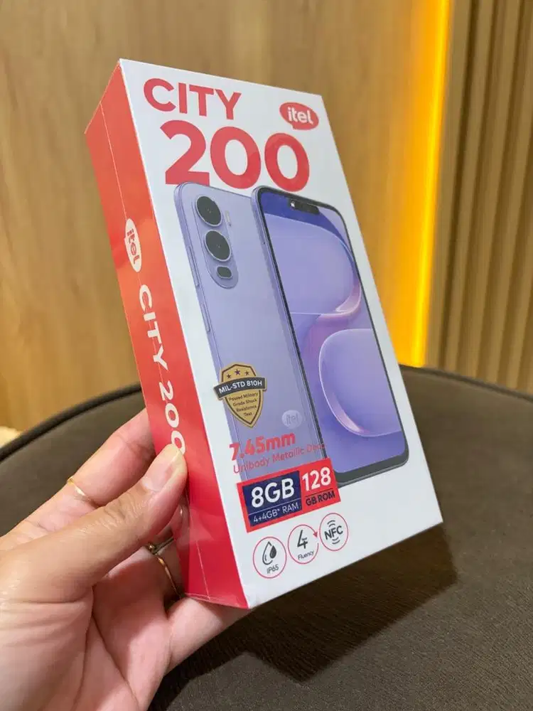 ITEL CITY 200 RAM 8GB(4+4GB)+128GB ECHO SILVER