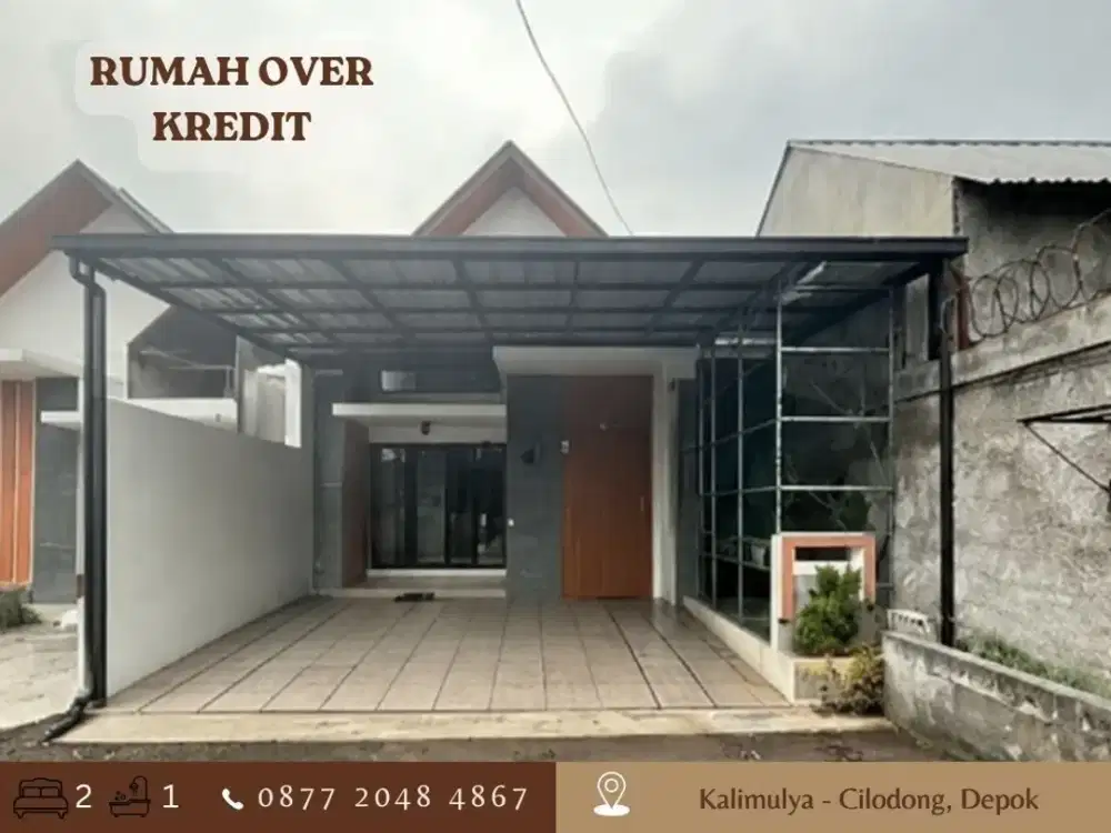 Rumah Over Kredit ccln flat di Kalimulya Cilodong Depok dkt Alun alun GDC