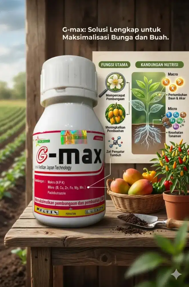 Pupuk cair G-Max 250ml