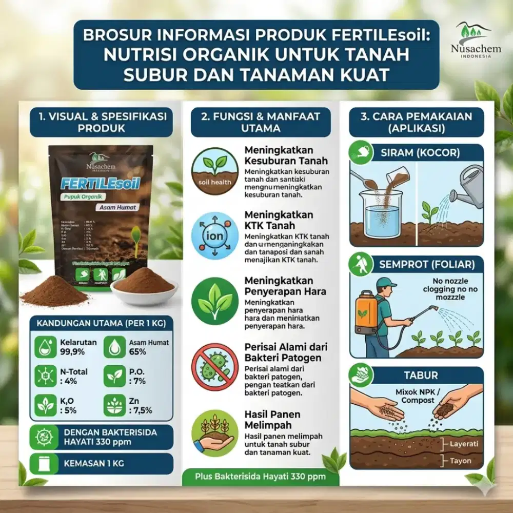 Pupuk organik asam humat FERTILES Oil 1kg
