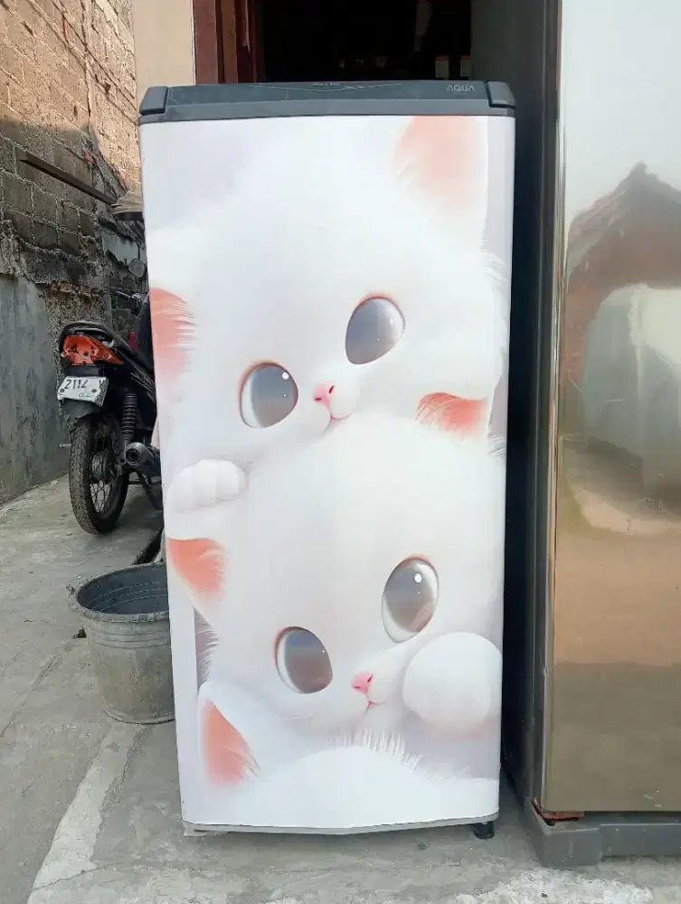 Di jual kulkas AQUA 1 pintu masih bisa bikin es batu