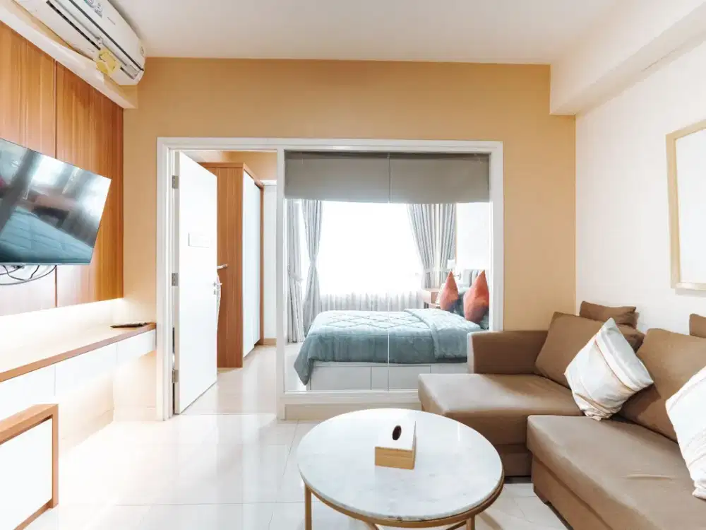 Disewakan Apartemen Skandinavia 1 BR Fully Furnished Lt 10 Lake View di Tangerang Kota