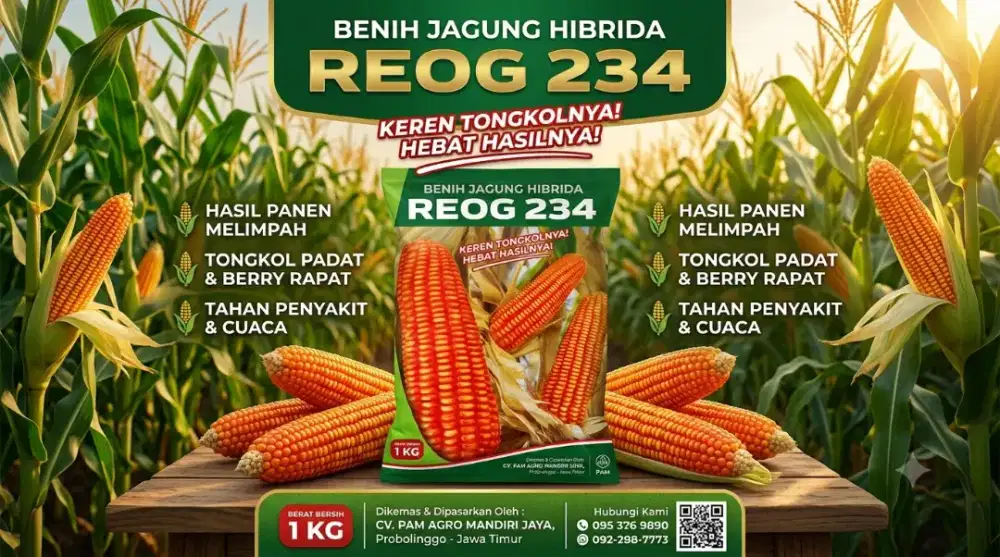 Benih jagung REOG234 hibrida 1kg