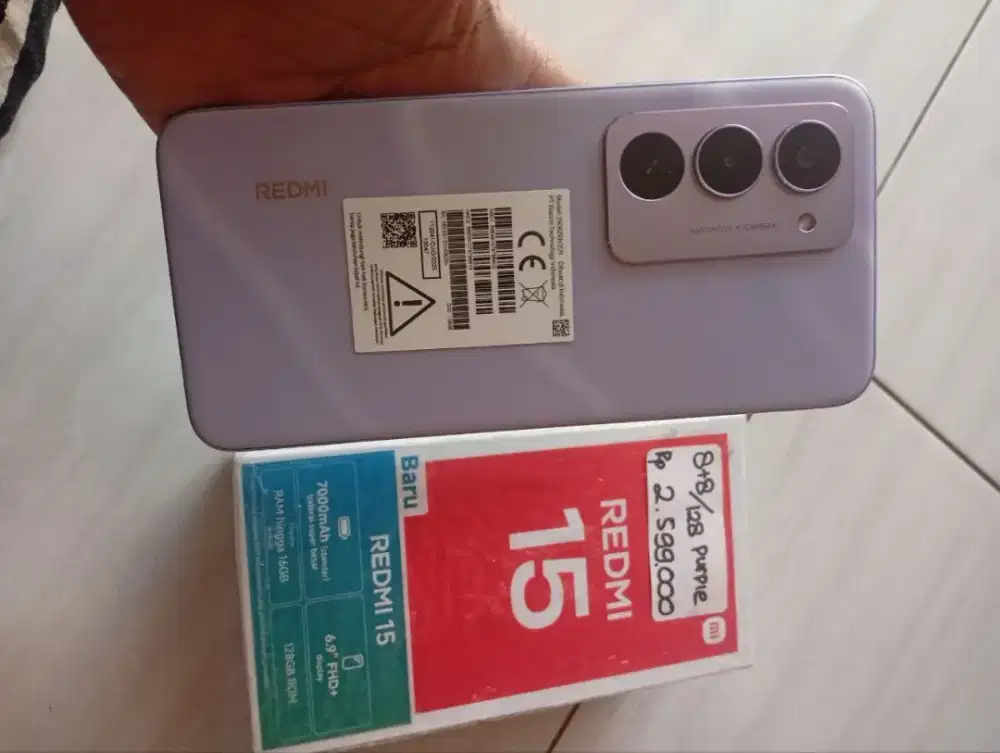 Redmi 15  ram 8/128 like new