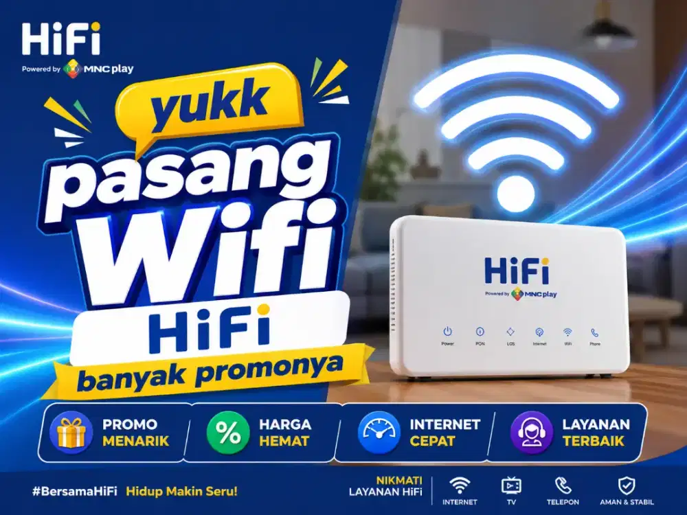 Jasa pasang baru wifi Hifi Indosat