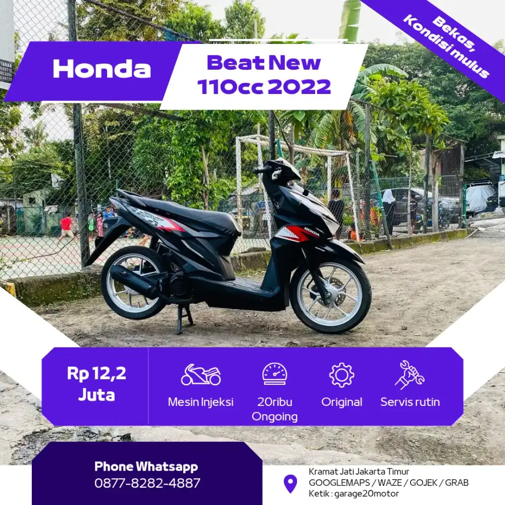 Honda beat deluxe 110cc cbs iss esp fi tahun 2022