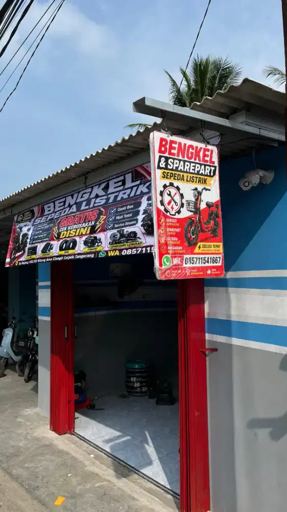 Bengkel dan sparepart sepeda listrik