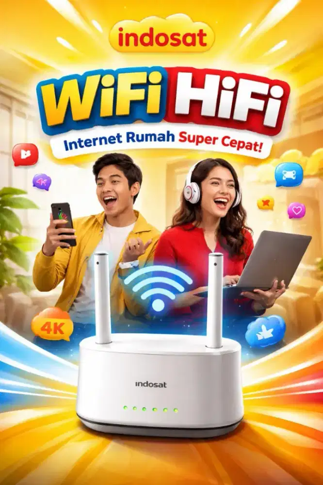 Jasa pasang baru wifi Hifi Indosat