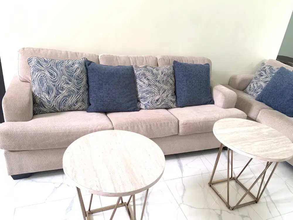 Informa Ashley Scottsveal Set Sofa Fabric 2 & 3 Seater - Krem Beige