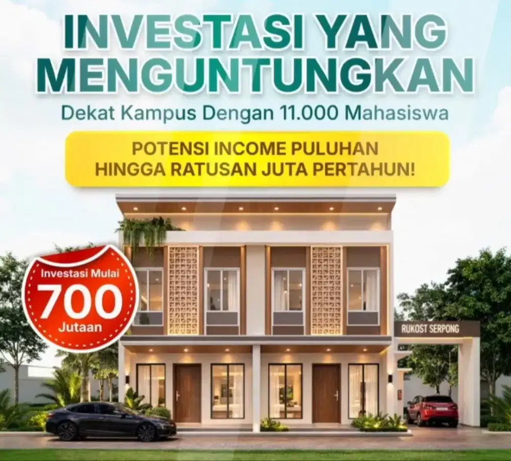 Rumah kost²an dekat UNPAM 2 Serpong